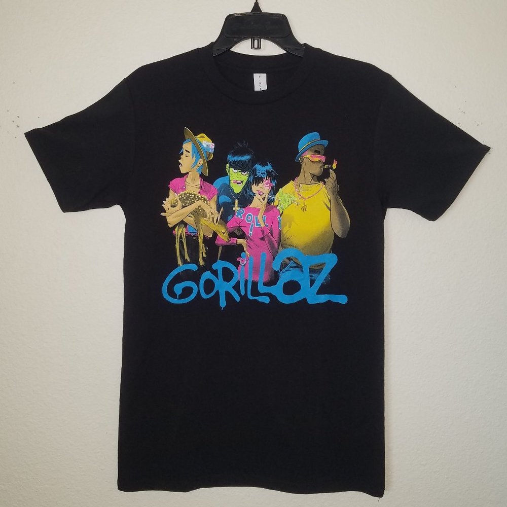 "Gorillaz Cartoon Band Graphic" T-Shirt – Small–3XL